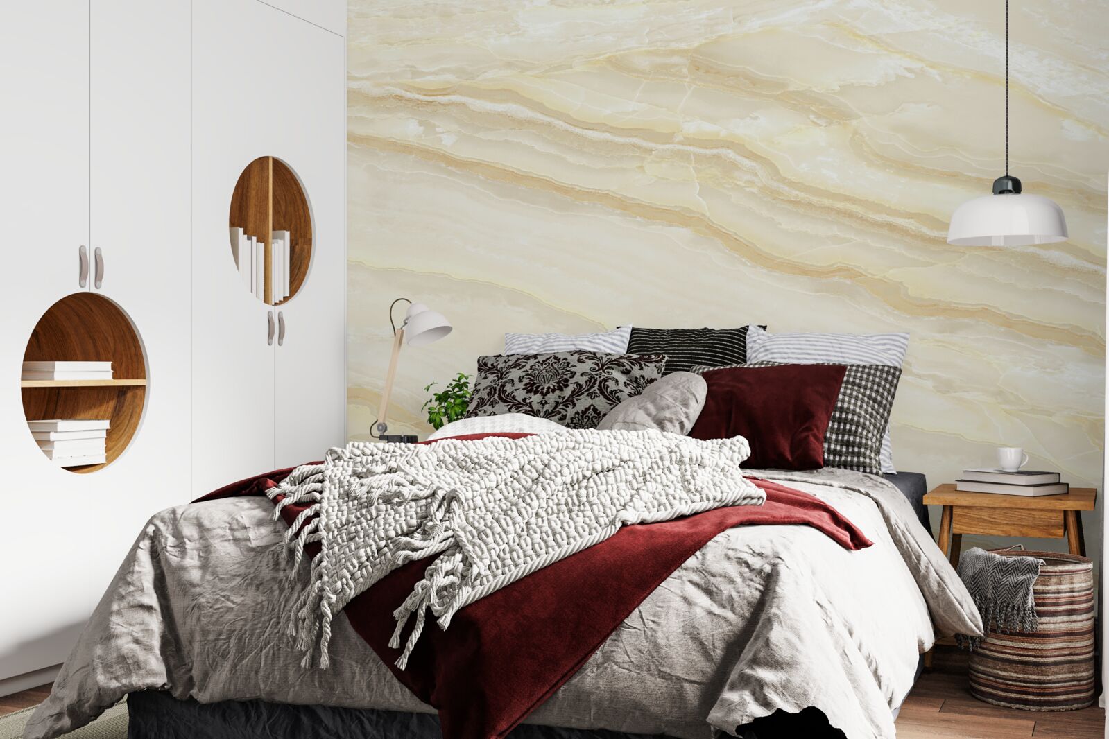 Фотошпалери бежевий керамограніт