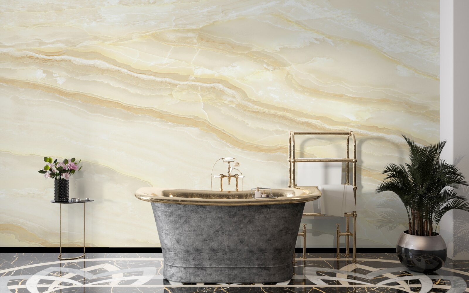 Фотошпалери бежевий керамограніт