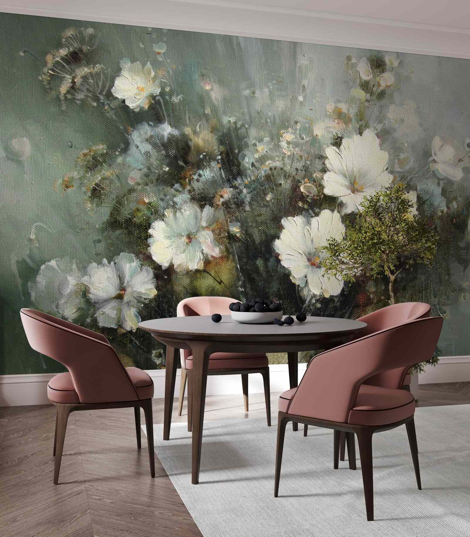 Фотошпалери композиції з різних видів квітів