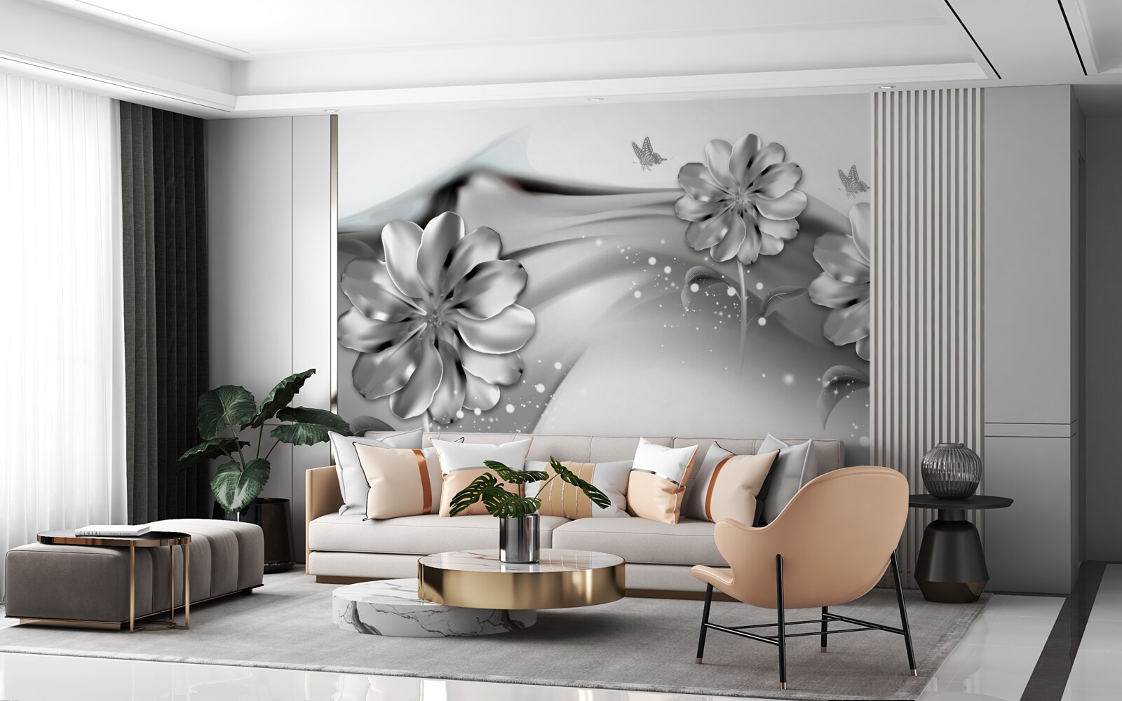 Фотошпалери індивідуальні контури відтінків