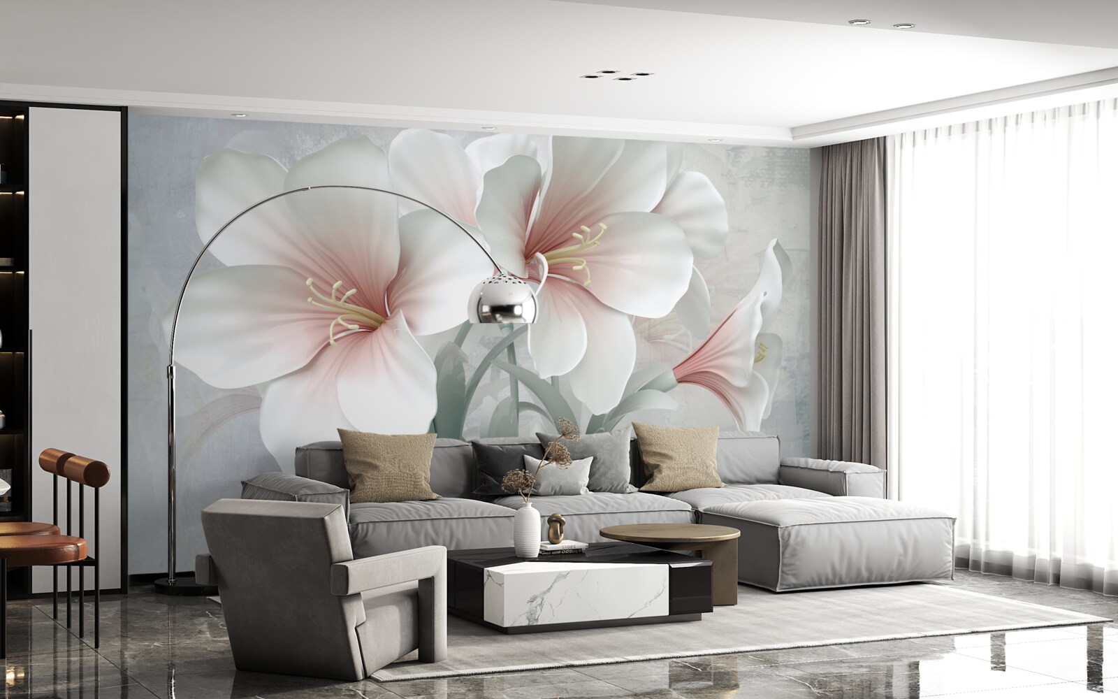 Фотошпалери ароматна композиція з ніжних лілій