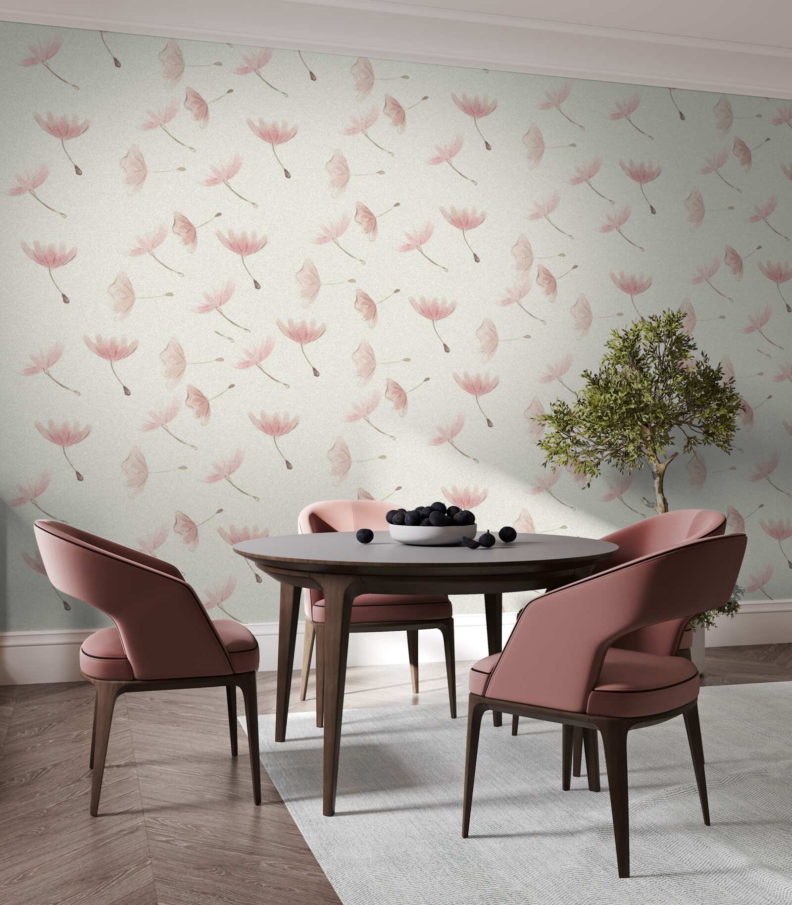 Фотошпалери численні дрібні квіти