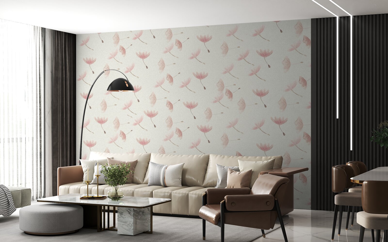 Фотошпалери численні дрібні квіти