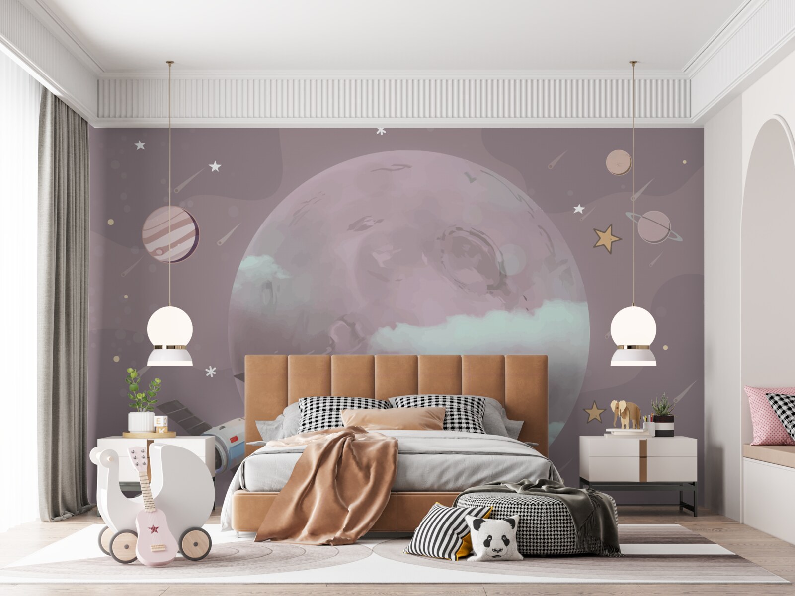 Фотошпалери супутник на орбіті