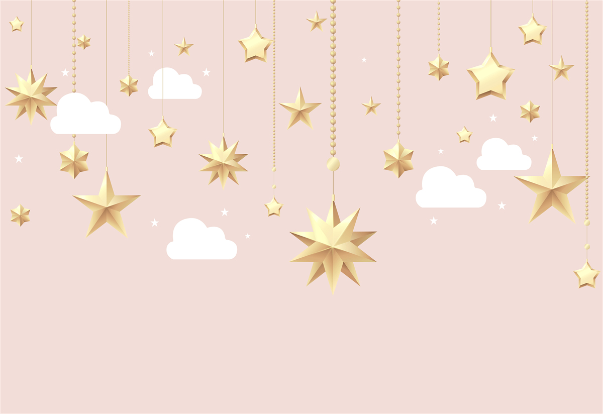 Фотошпалери падають золоті зірки