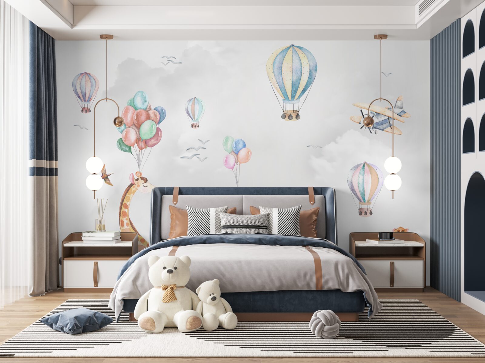 Фотошпалери повітряні кулі та повітряні кульки літають вище, ніж тварини