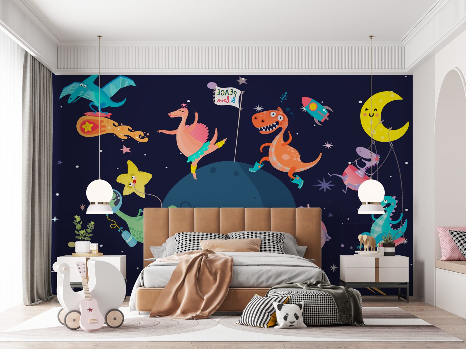 Фотошпалери космічні динозаври