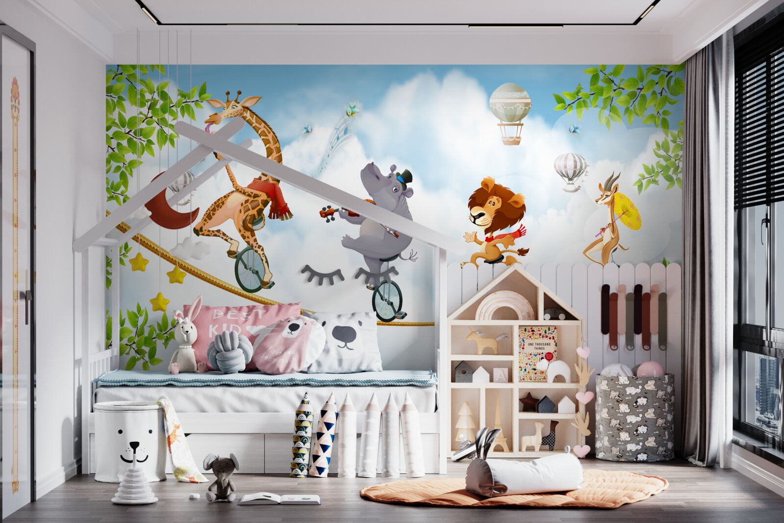 Фотошпалери звірі на тірольських та одноколісних велосипедах