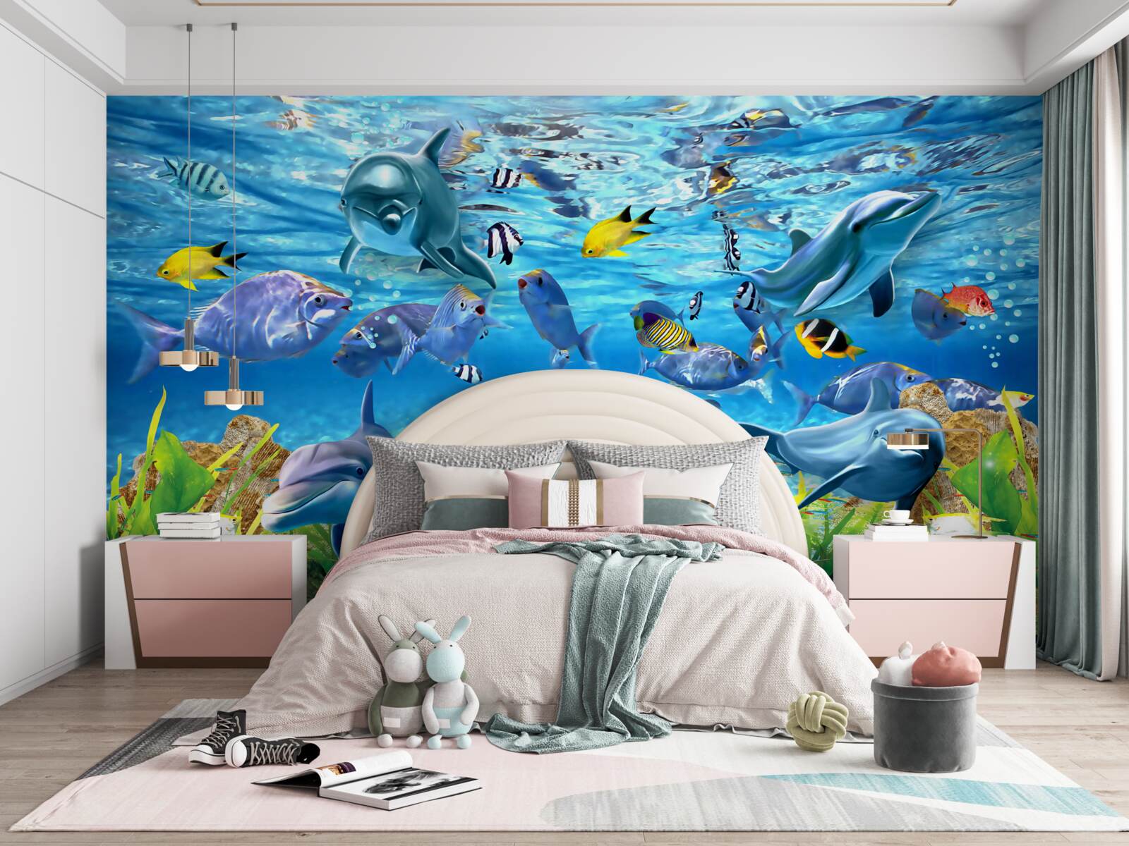 Фотошпалери яскравий підводний світ