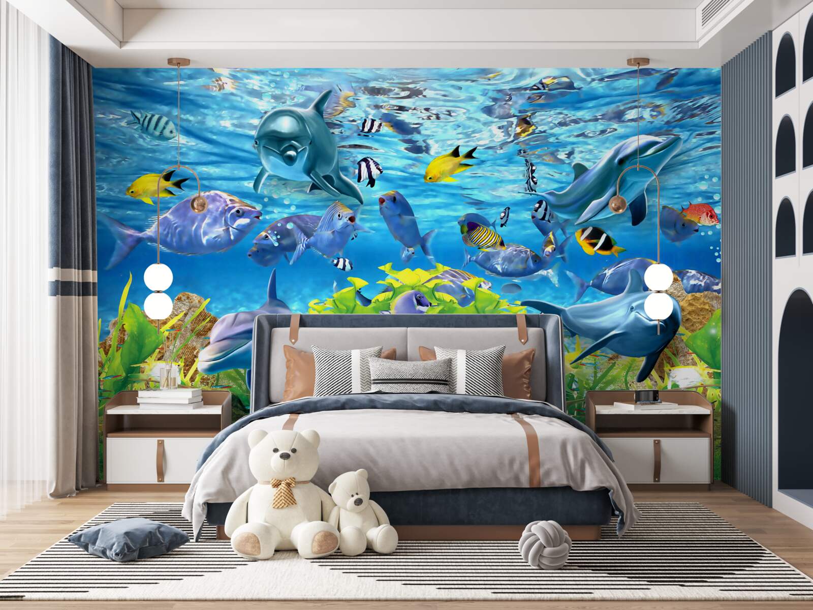 Фотошпалери яскравий підводний світ