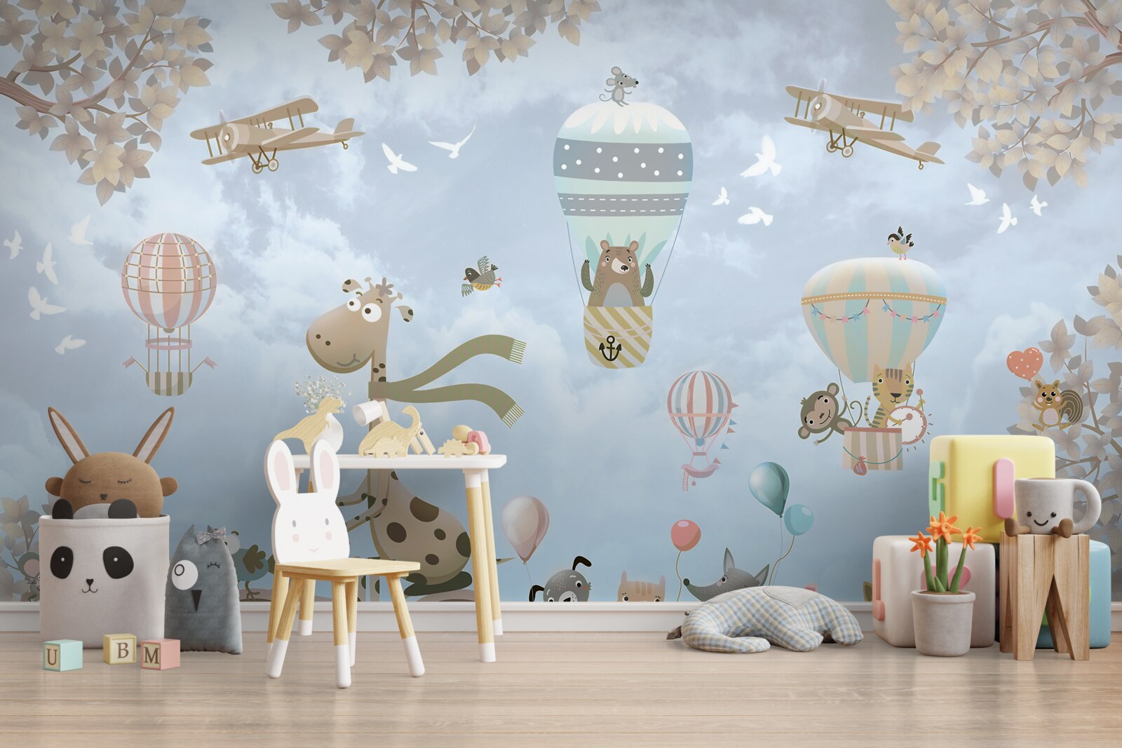 Фотошпалери тварини пересуваються різними видами транспорту