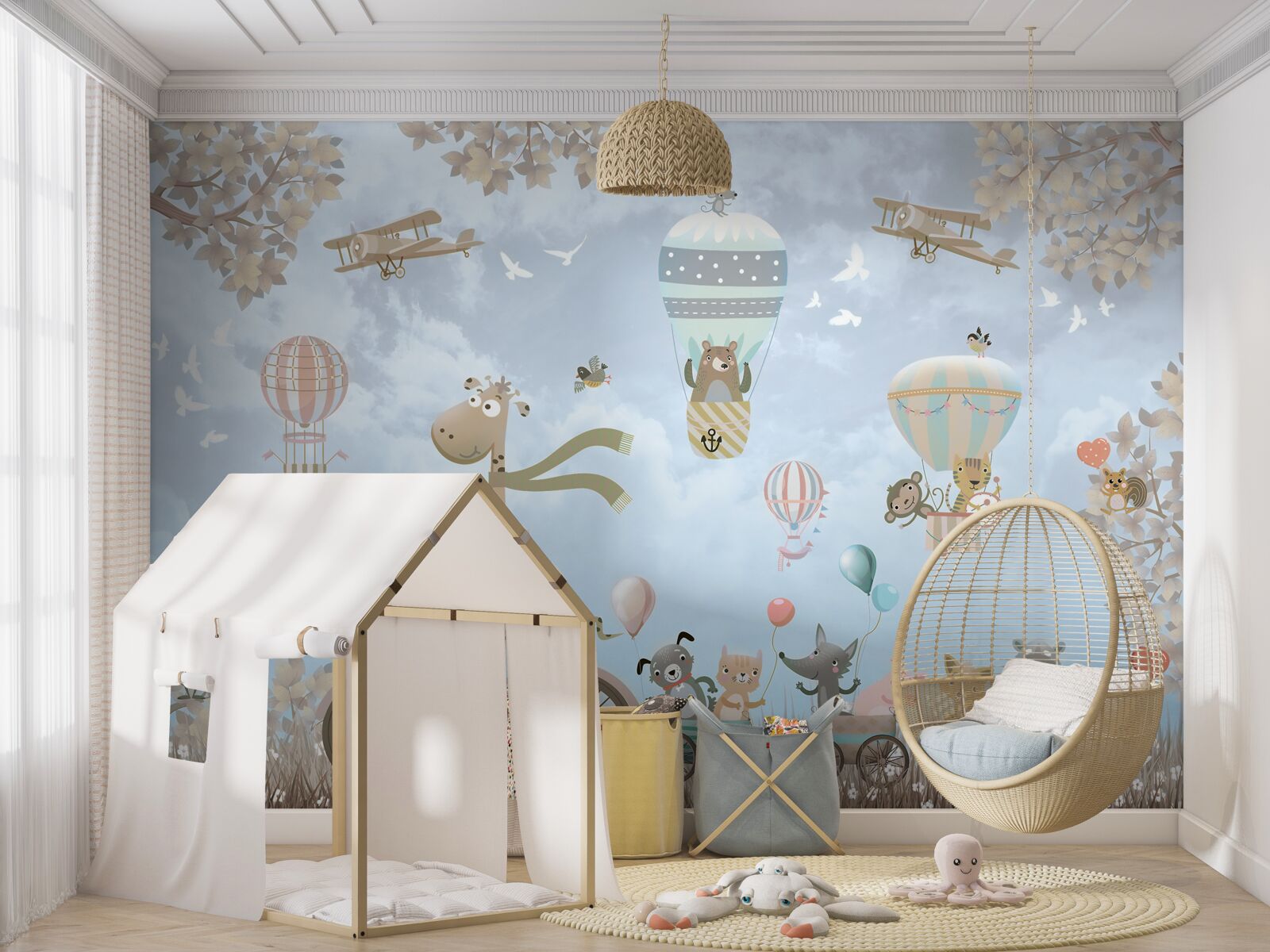 Фотошпалери тварини пересуваються різними видами транспорту