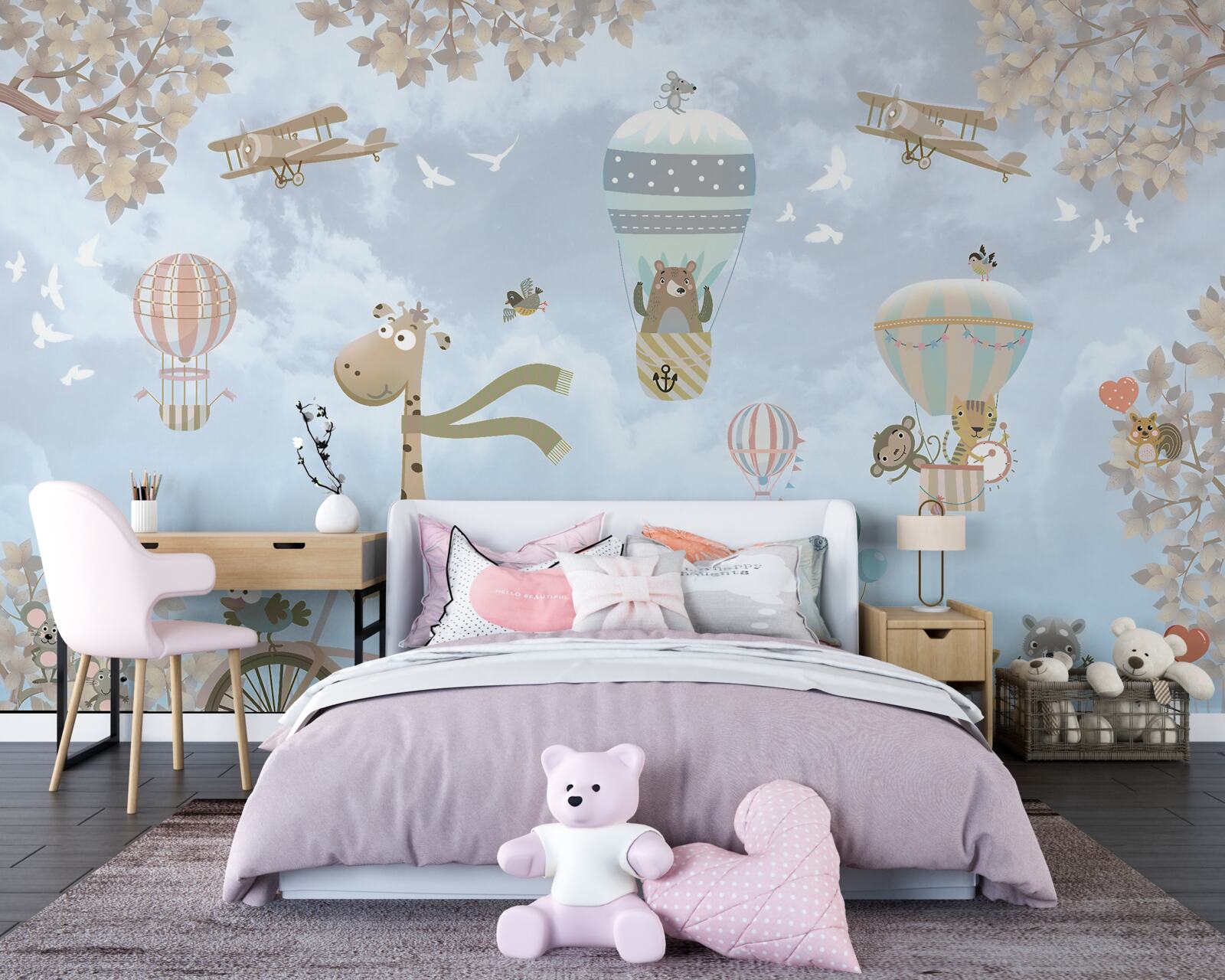 Фотошпалери тварини пересуваються різними видами транспорту