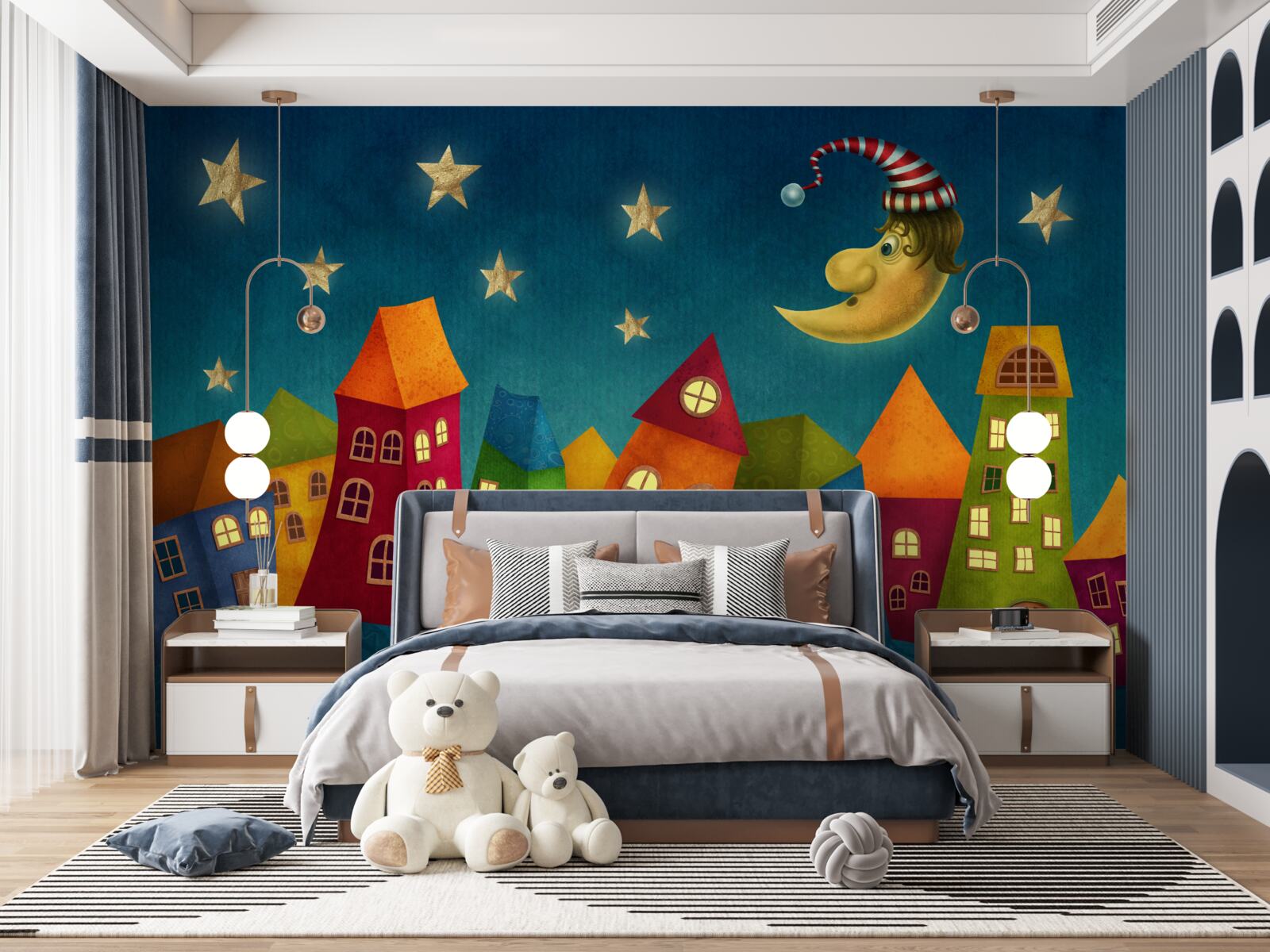 Фотошпалери яскраві будівлі