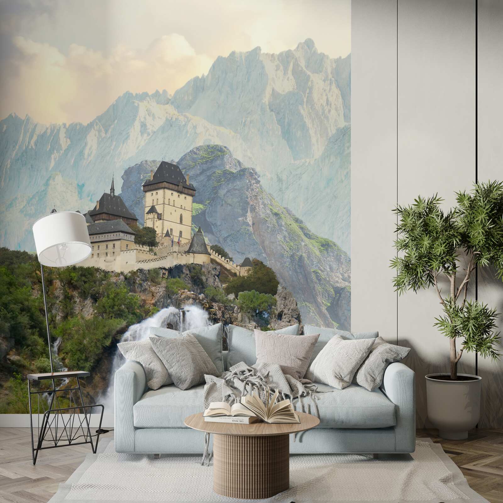 Фотошпалери Карлштейн - замок, розташований у горах.