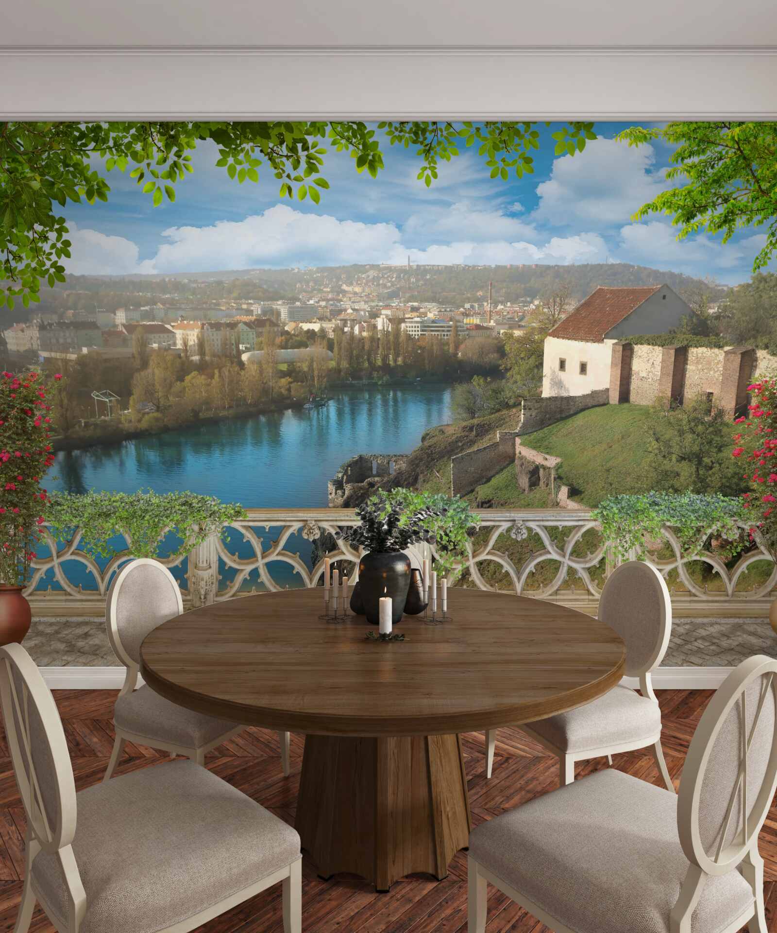 Фотошпалери гірське поселення