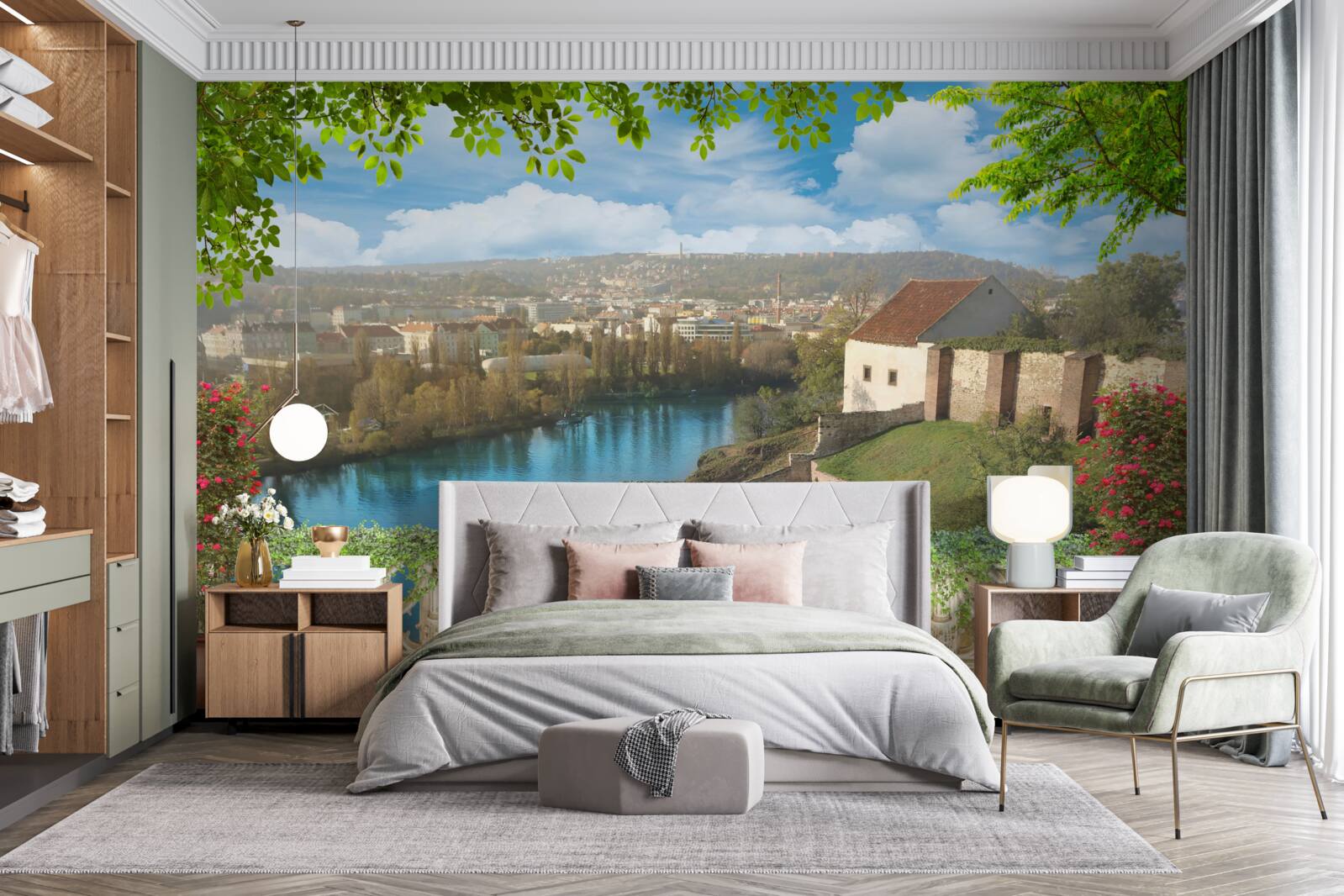 Фотошпалери гірське поселення