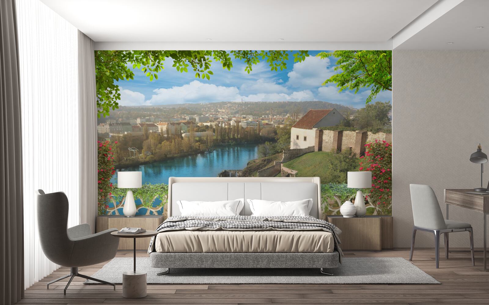 Фотошпалери гірське поселення