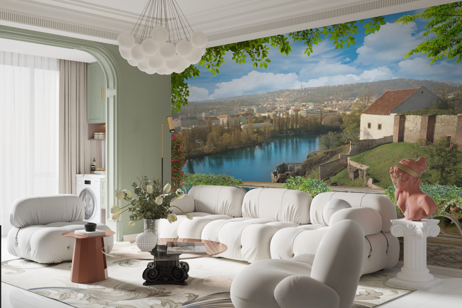 Фотошпалери гірське поселення