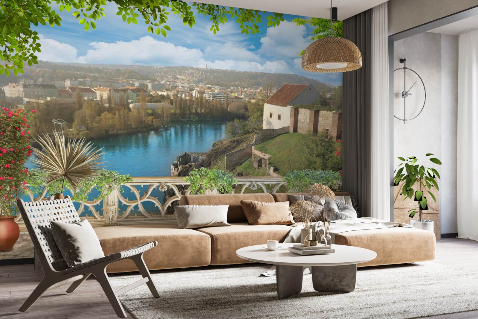 Фотошпалери гірське поселення