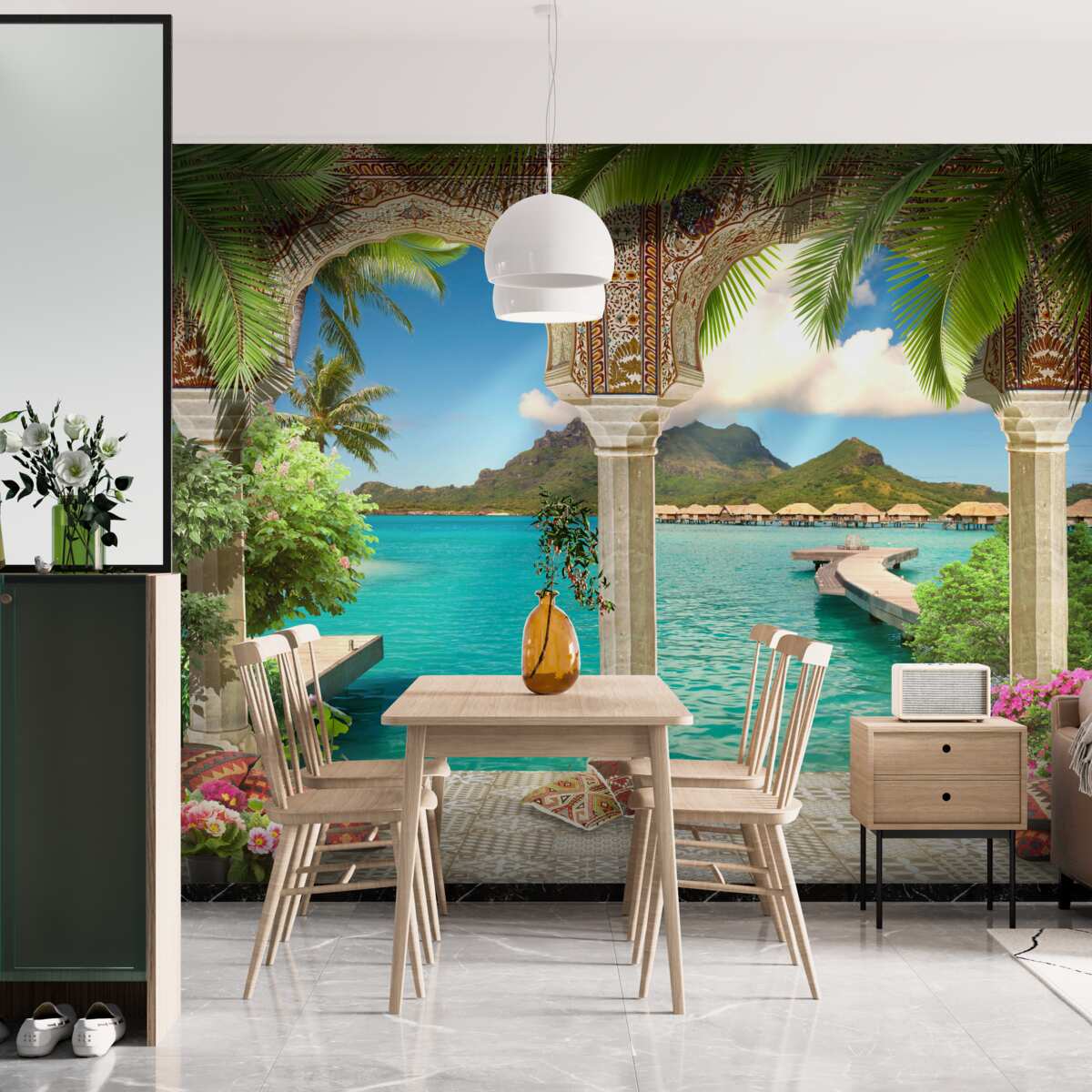 Фотошпалери чудова тераса для відпочинку