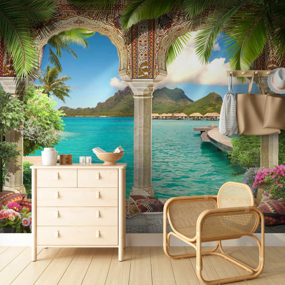 Фотошпалери чудова тераса для відпочинку