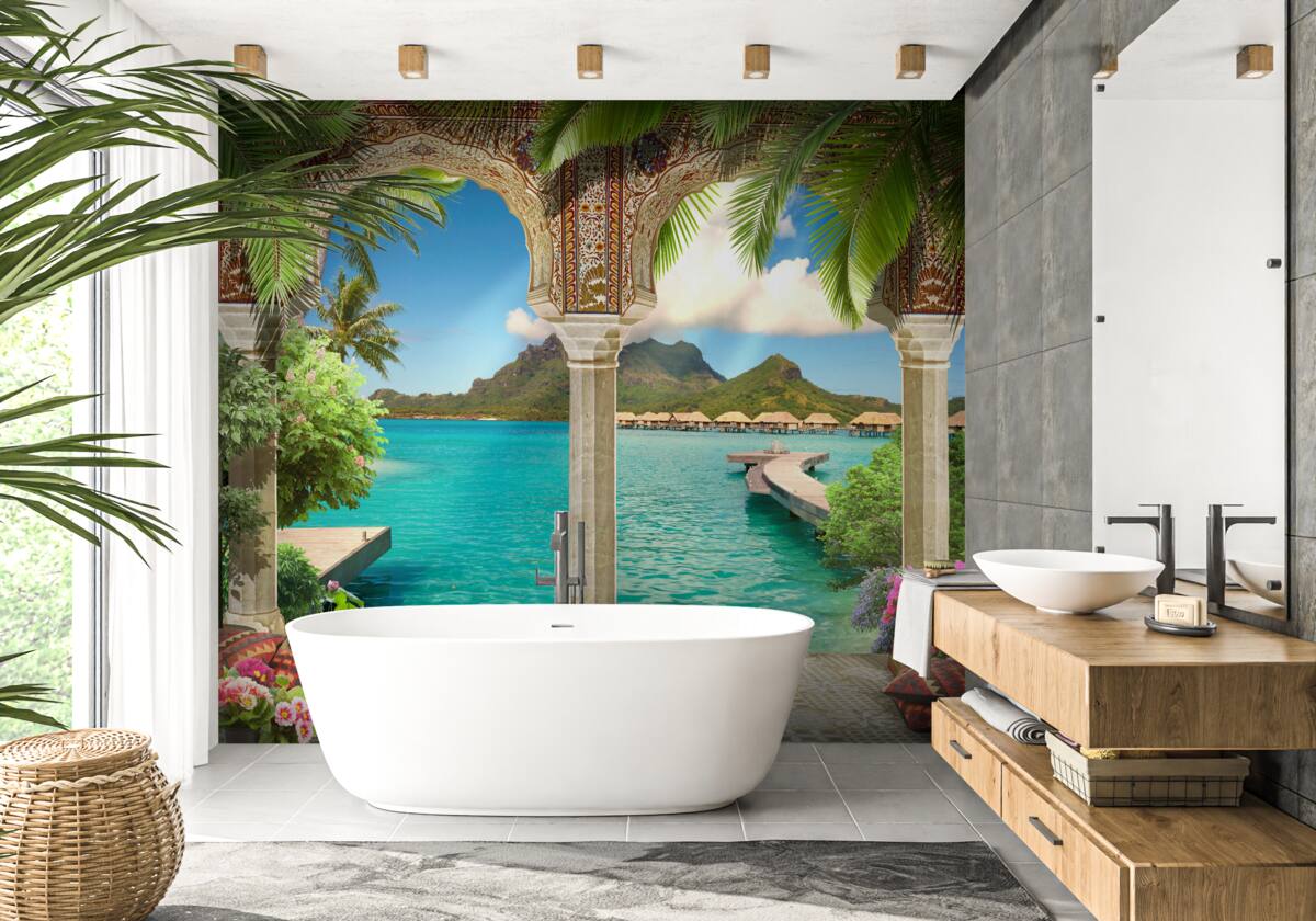 Фотошпалери чудова тераса для відпочинку