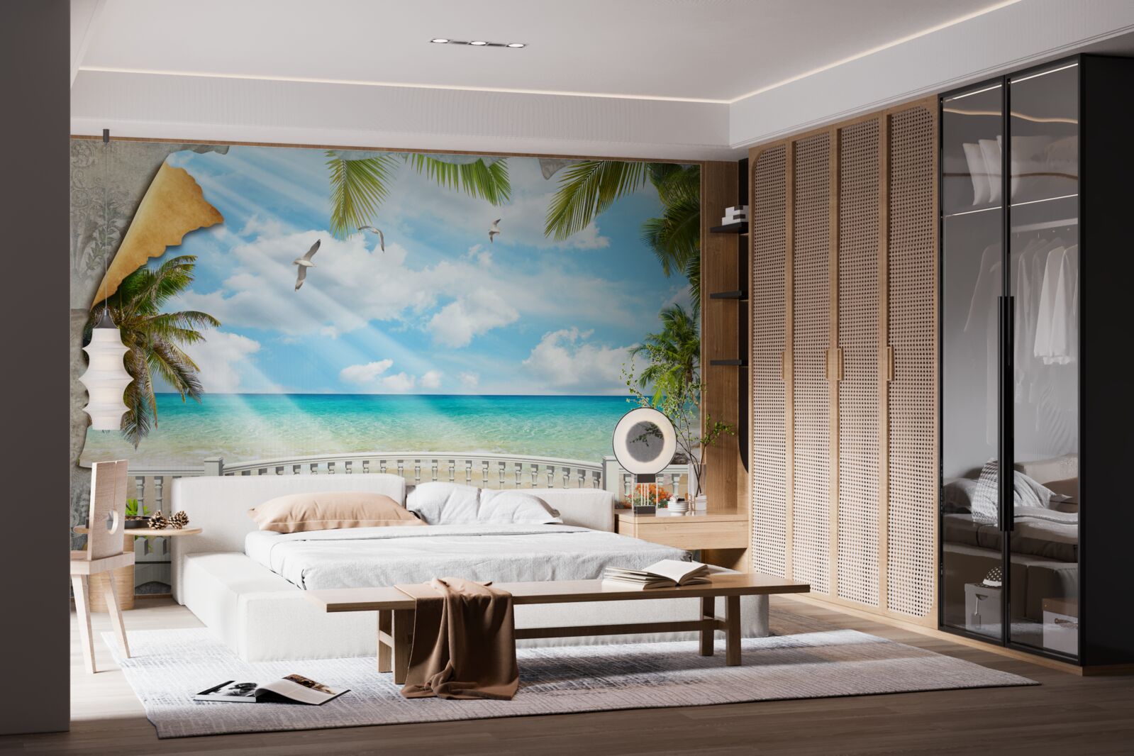 Фотошпалери мальовничий вид на море влітку