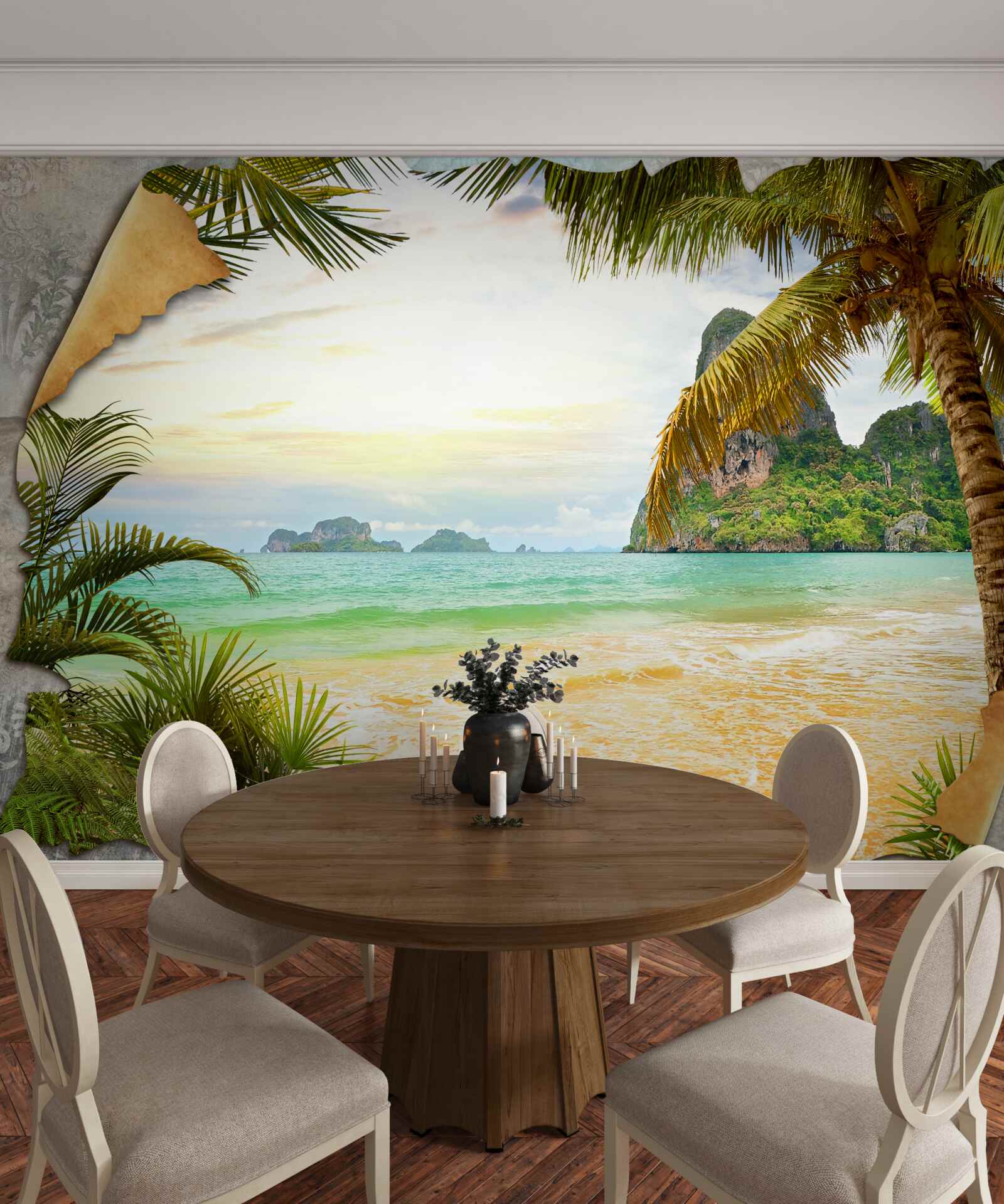 Фотошпалери океан і скелі