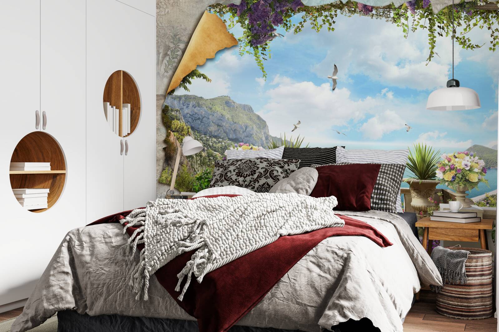 Фотошпалери панорамний вид на море з балкона