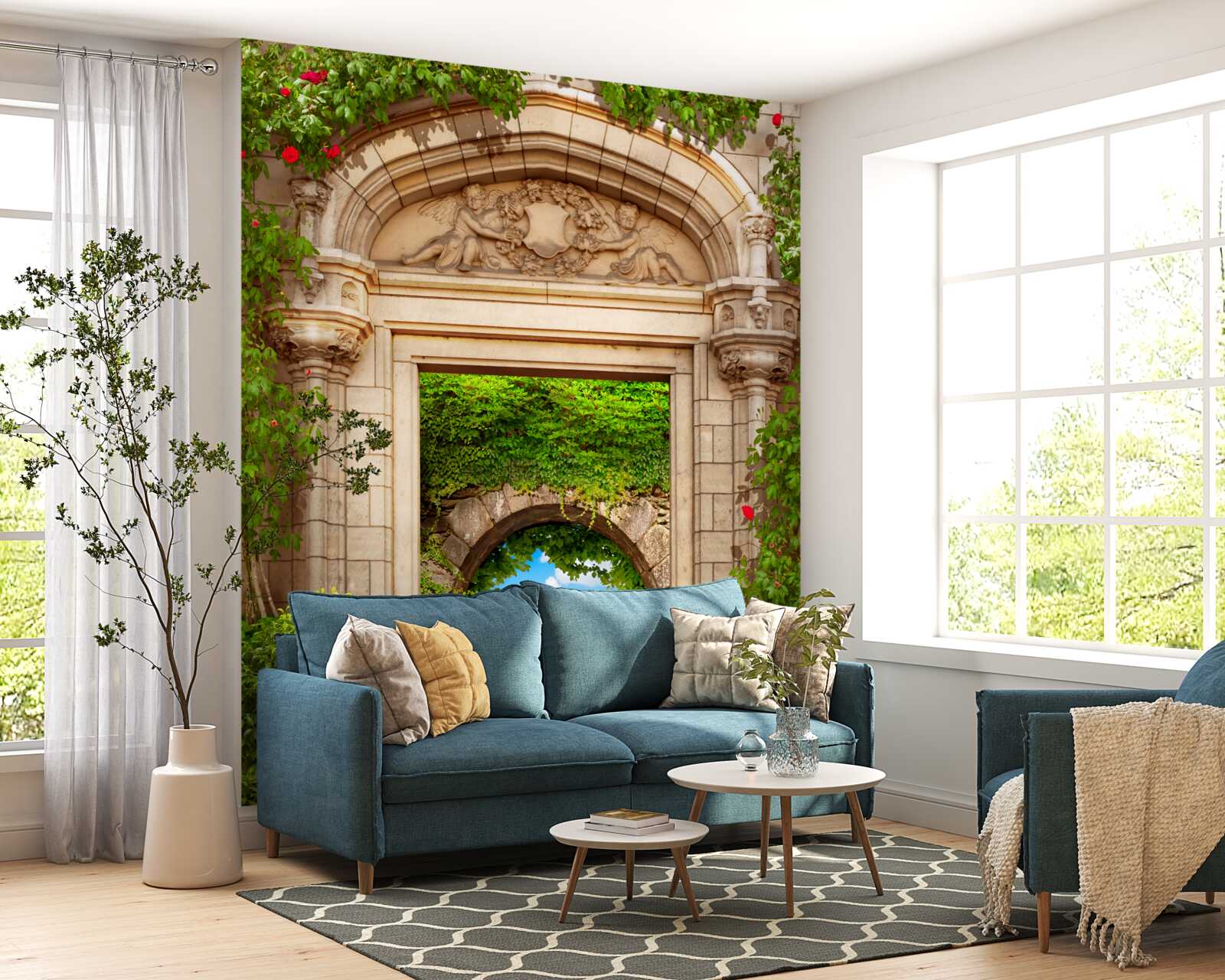 Фотошпалери відмінний перехід під аркою