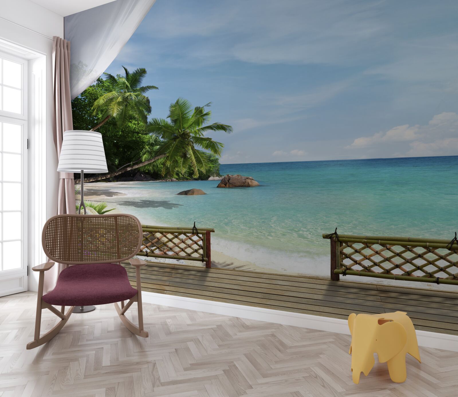 Фотошпалери доступ до пляжу та морського узбережжя