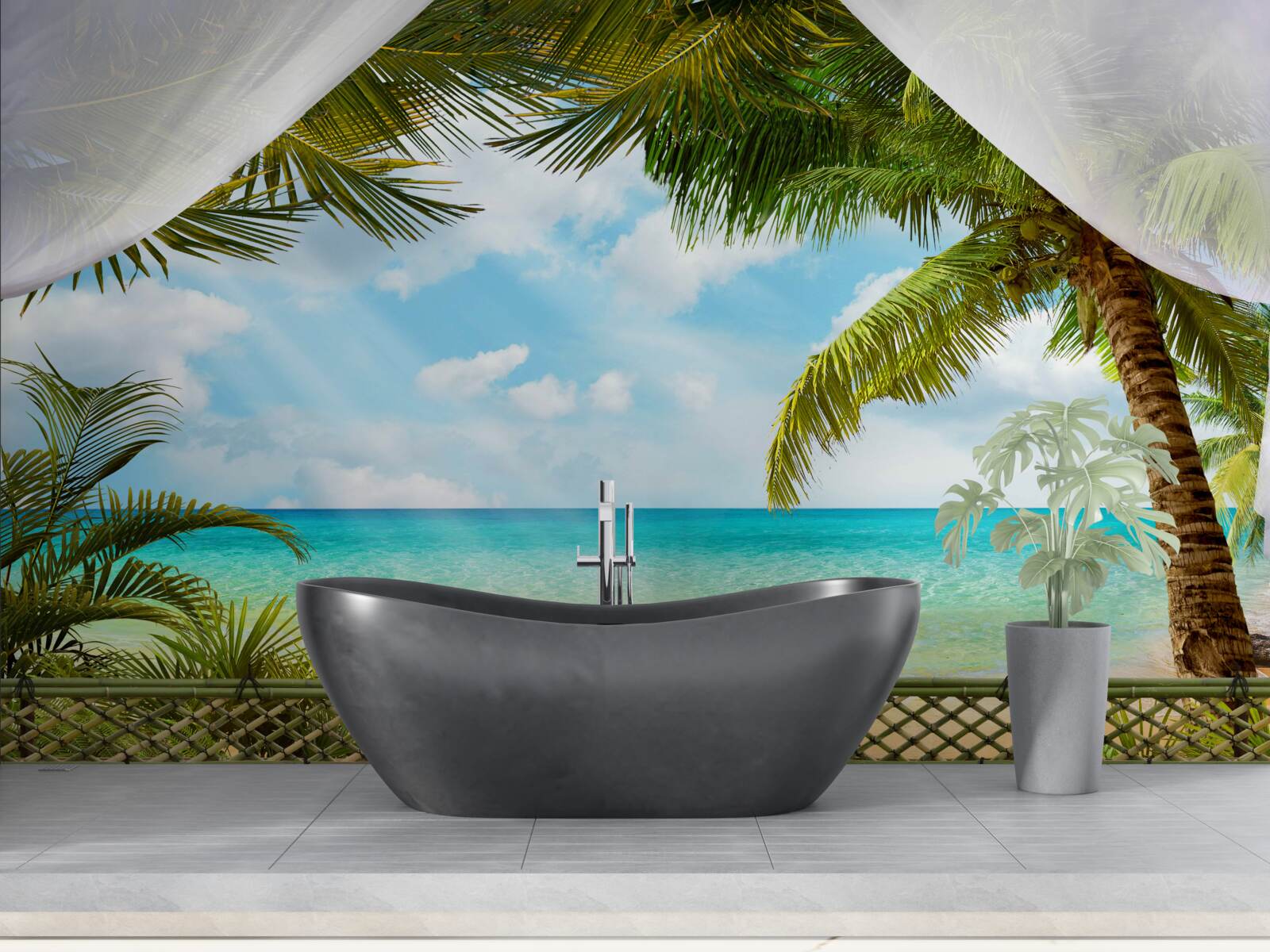 Фотошпалери мальовничий вид на море