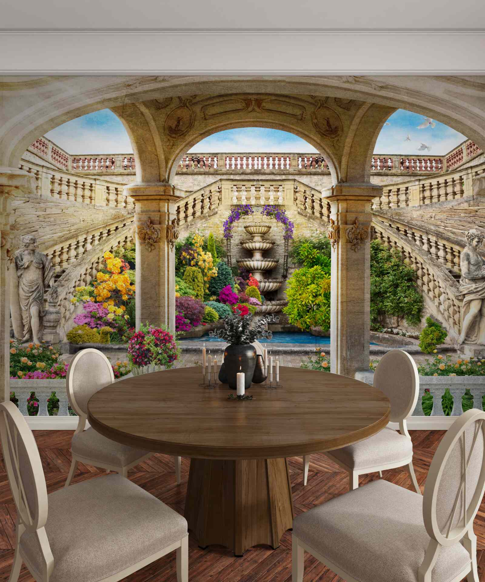 Фотошпалери цей фонтан з його чудовими статуями