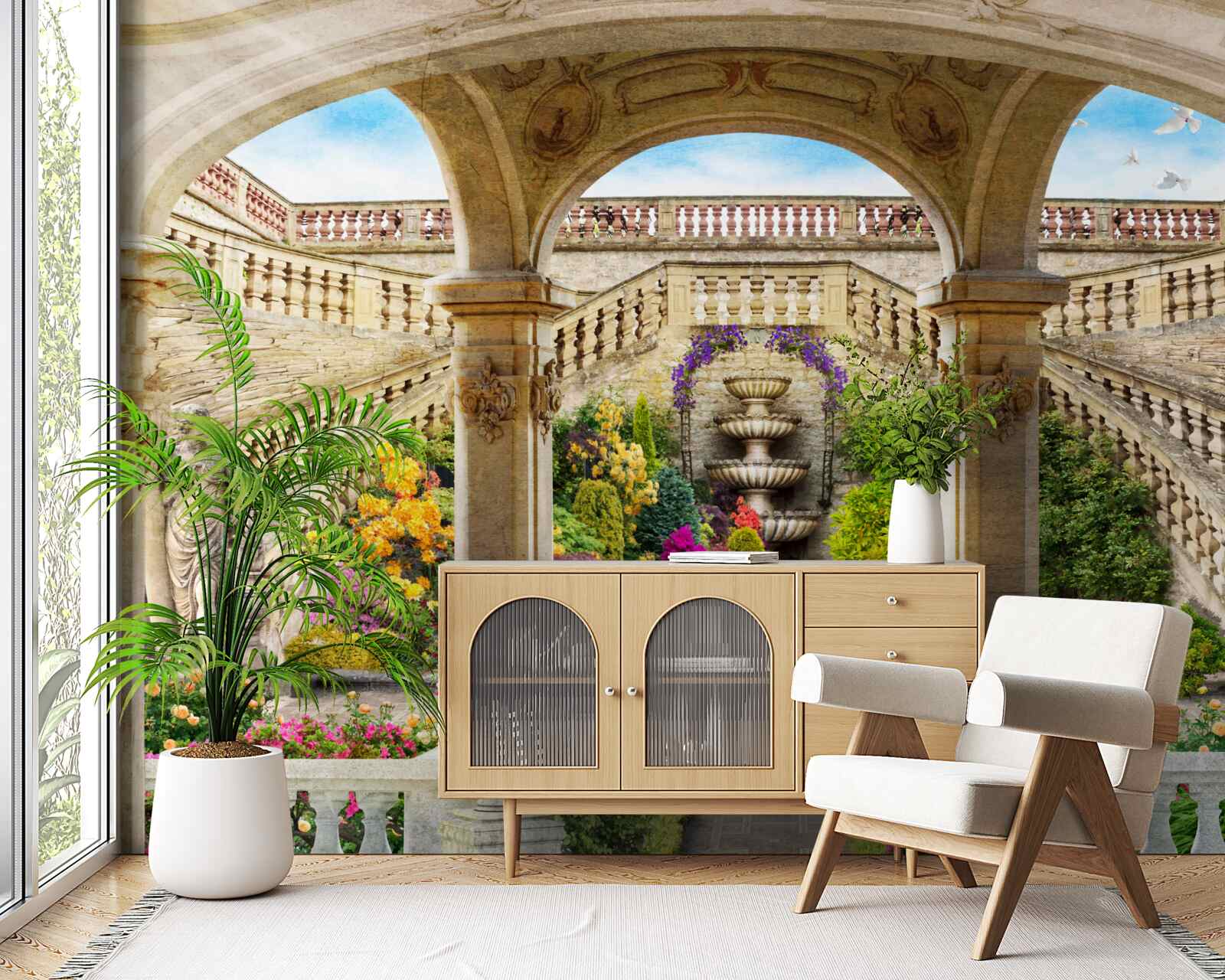 Фотошпалери цей фонтан з його чудовими статуями