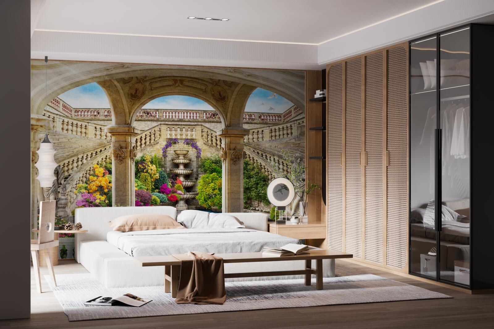 Фотошпалери цей фонтан з його чудовими статуями