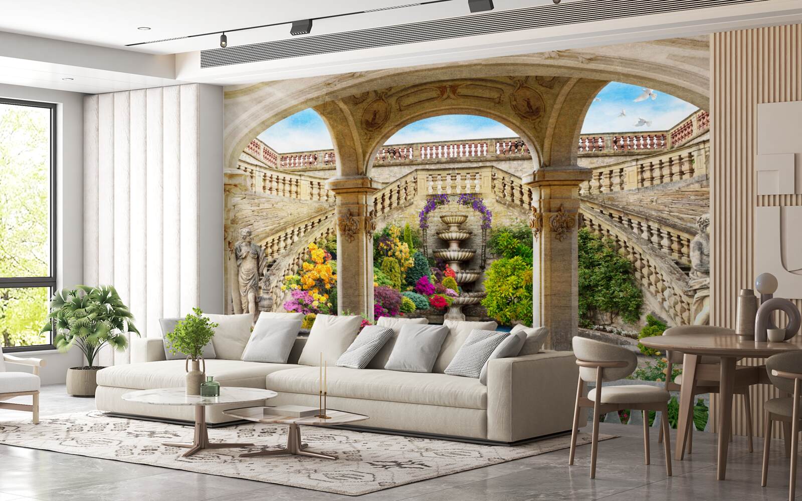 Фотошпалери цей фонтан з його чудовими статуями