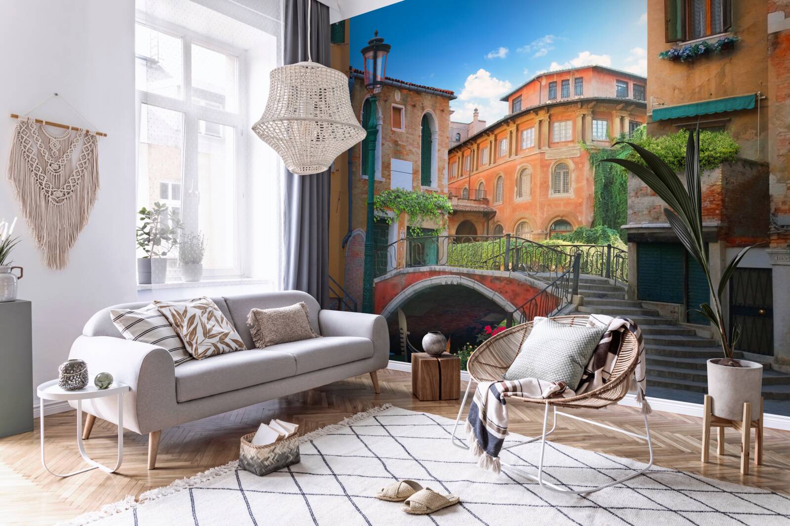 Фотошпалери пошкоджені будівлі та мостові конструкції