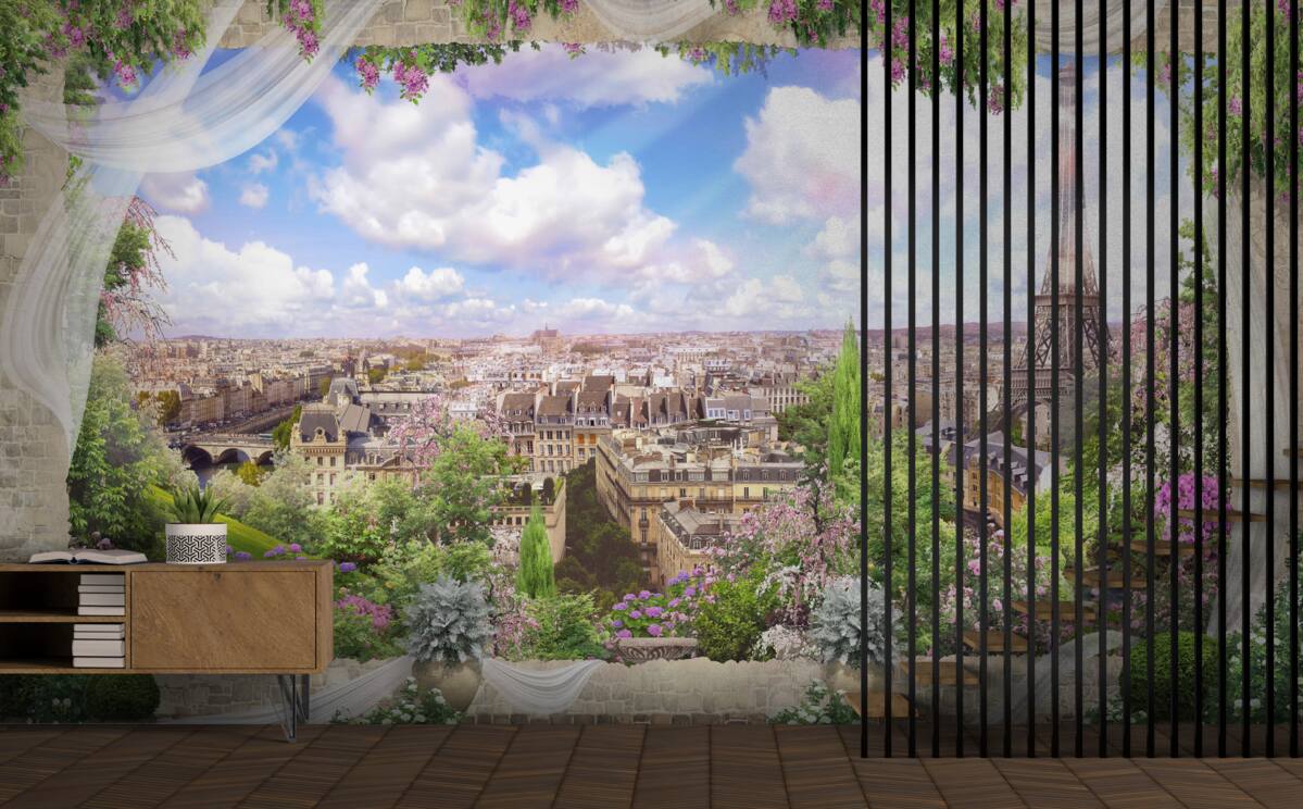 Фотошпалери горизонт Парижа та його головний символ