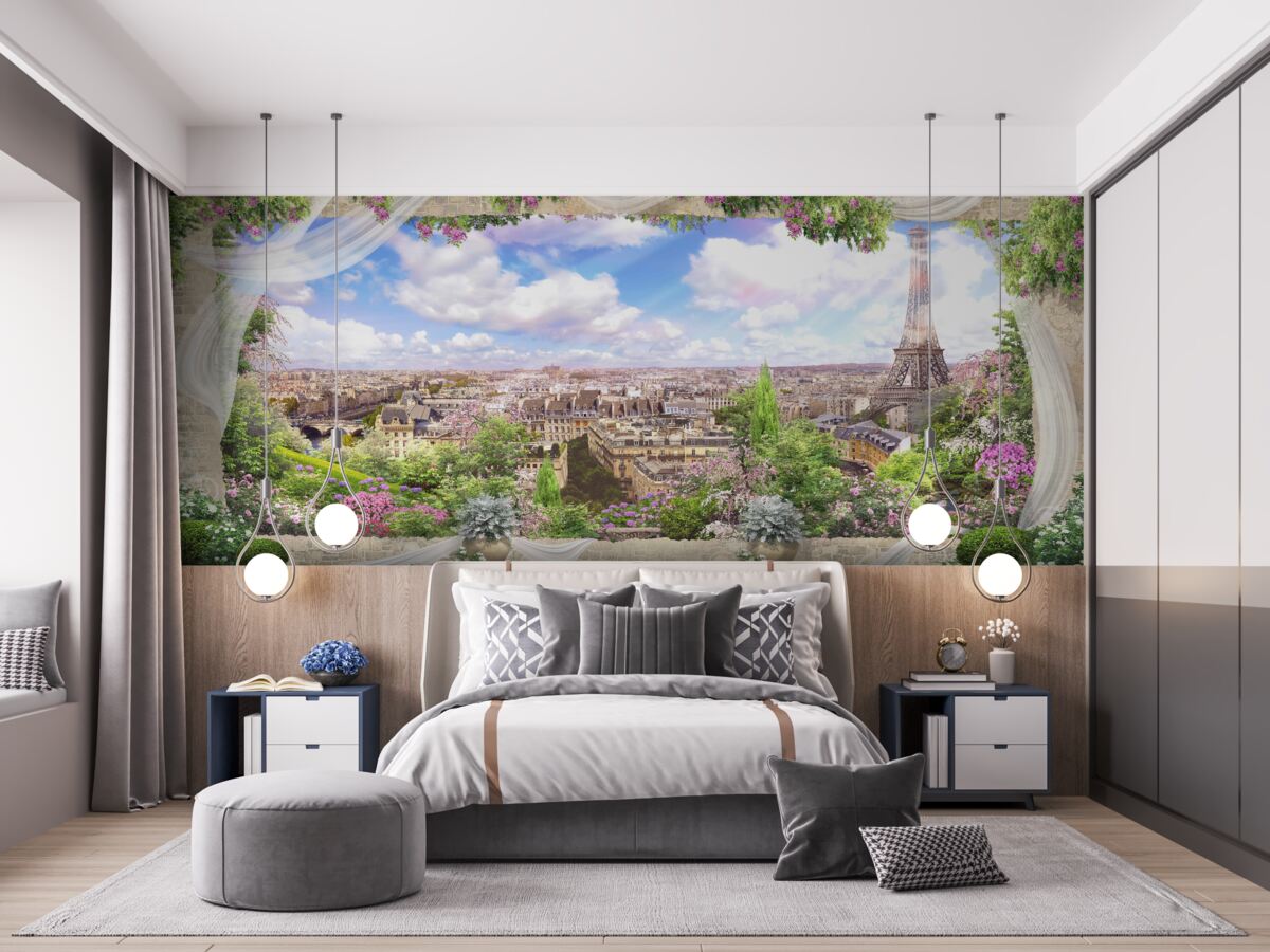 Фотошпалери горизонт Парижа та його головний символ
