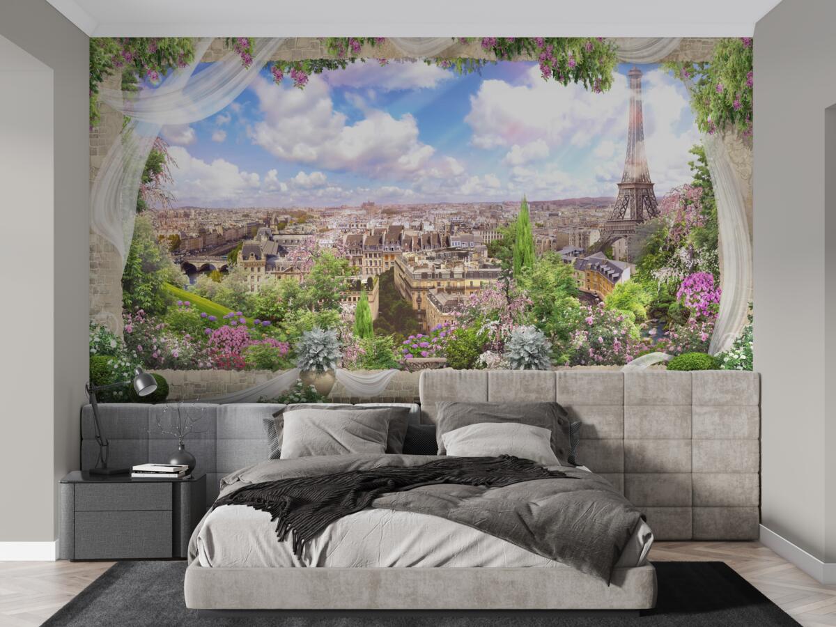 Фотошпалери горизонт Парижа та його головний символ