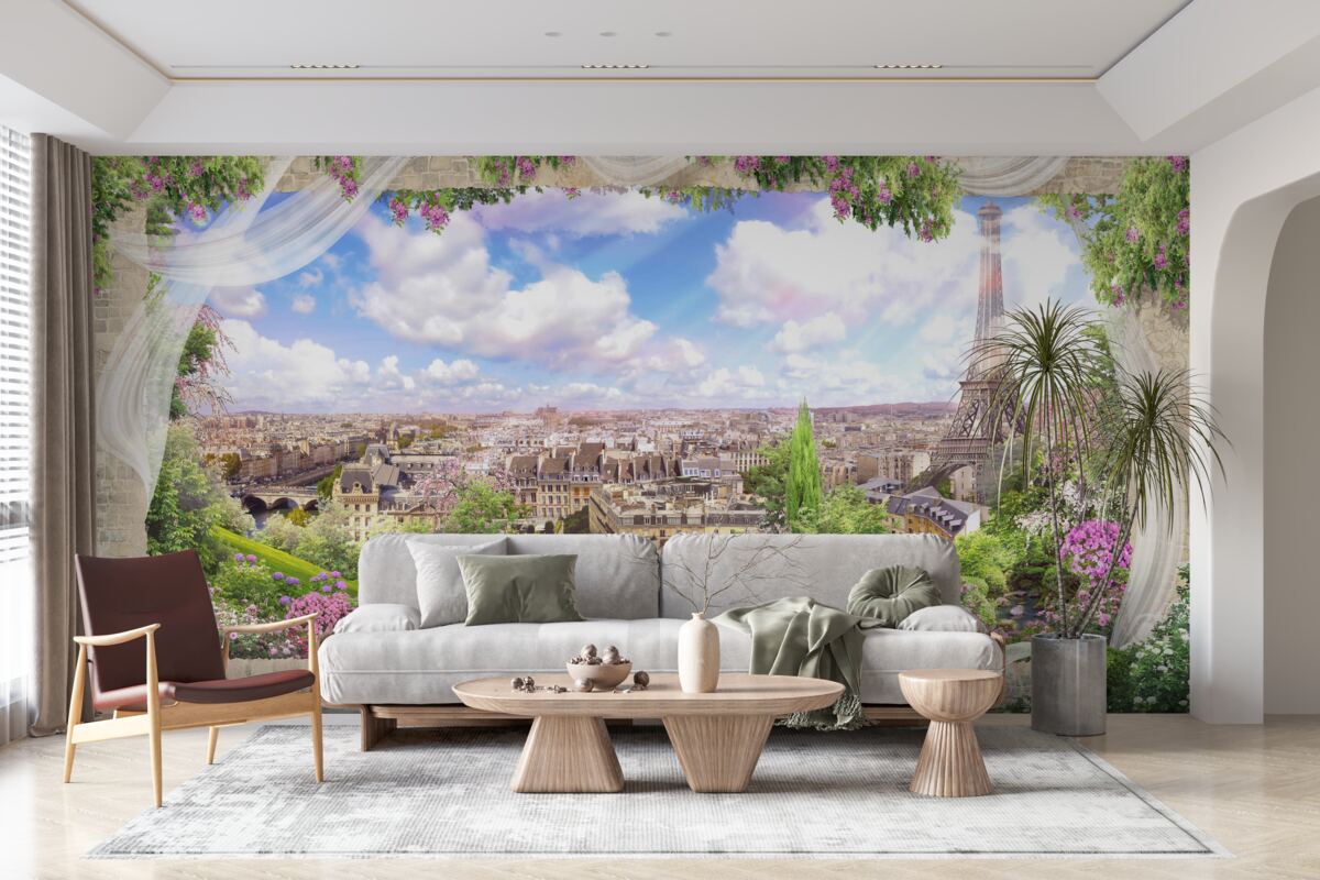 Фотошпалери горизонт Парижа та його головний символ