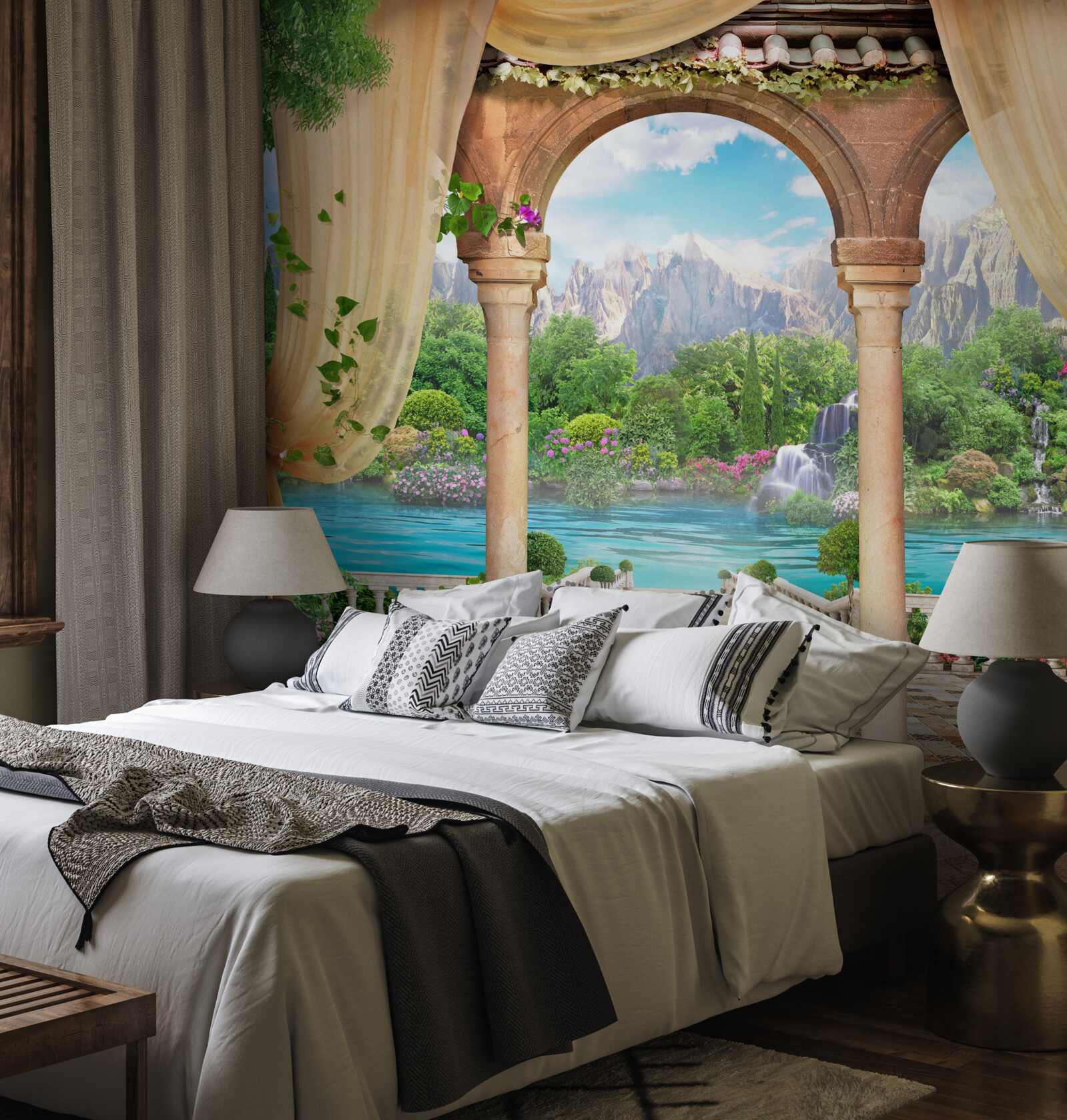 Фотошпалери зручна альтанка для відпочинку