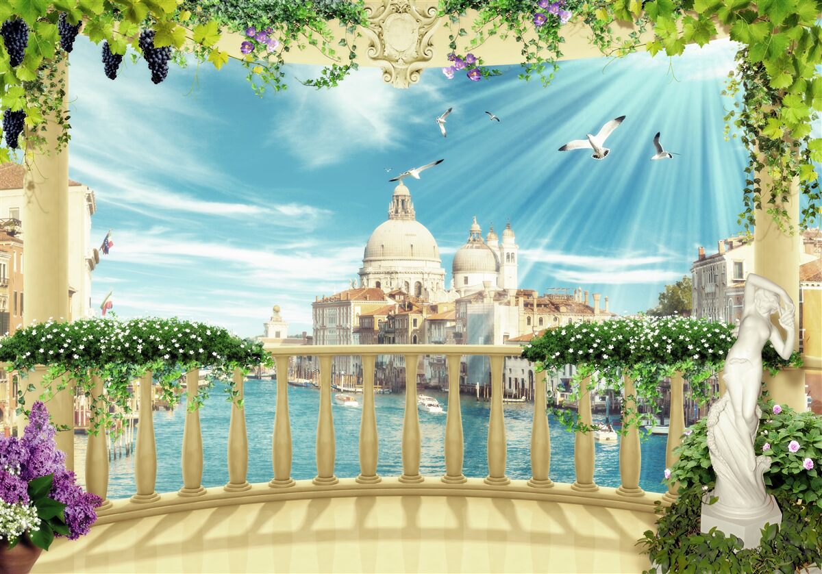 Фотошпалери вид з балкона на велич венеції