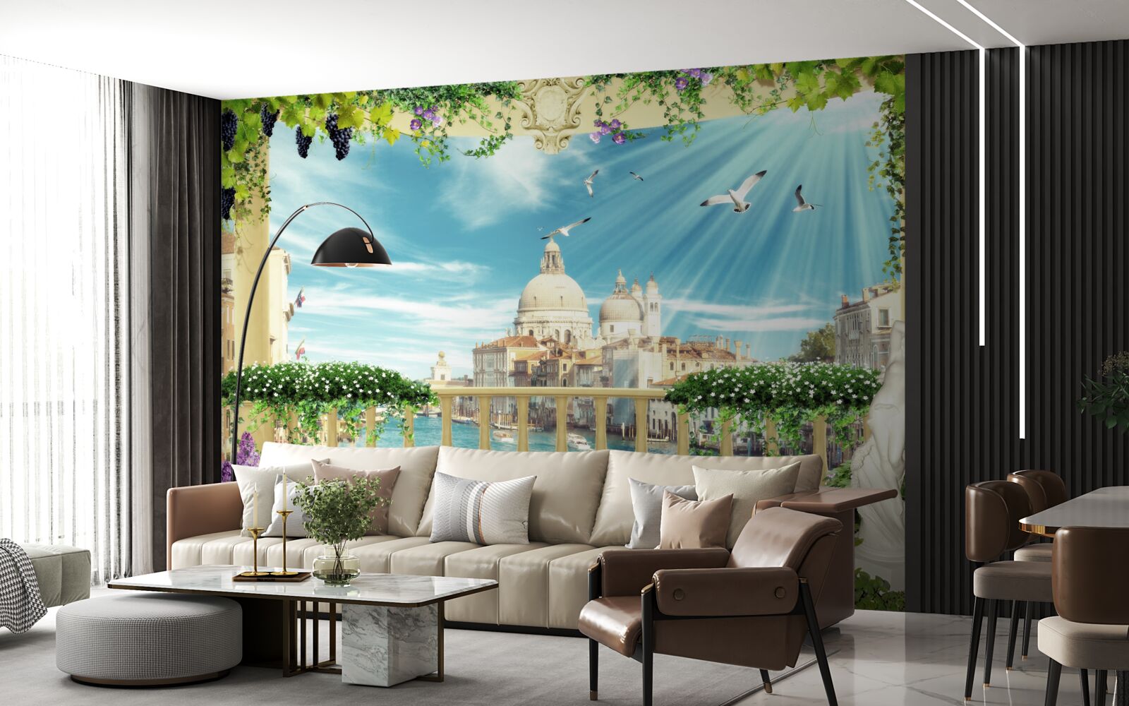 Фотошпалери вид з балкона на велич венеції