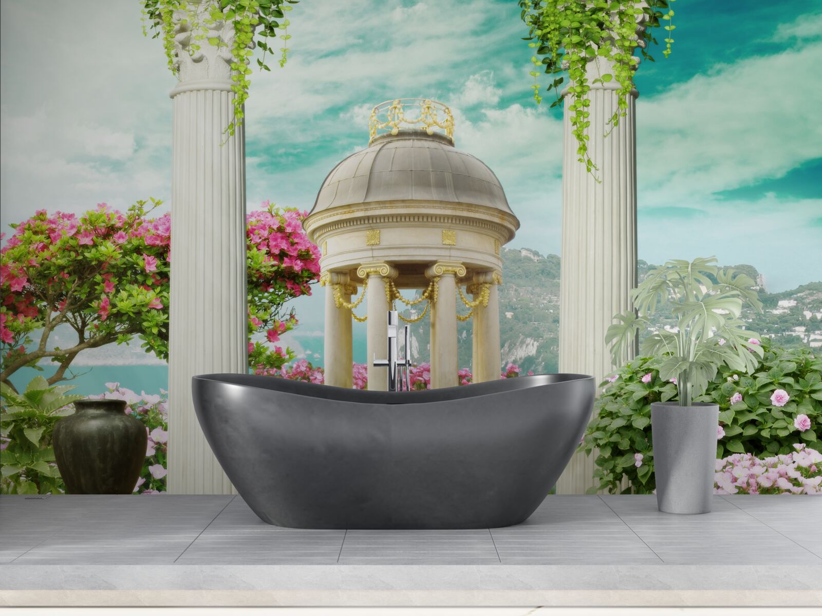 Фотошпалери дивовижний історичний фонтан