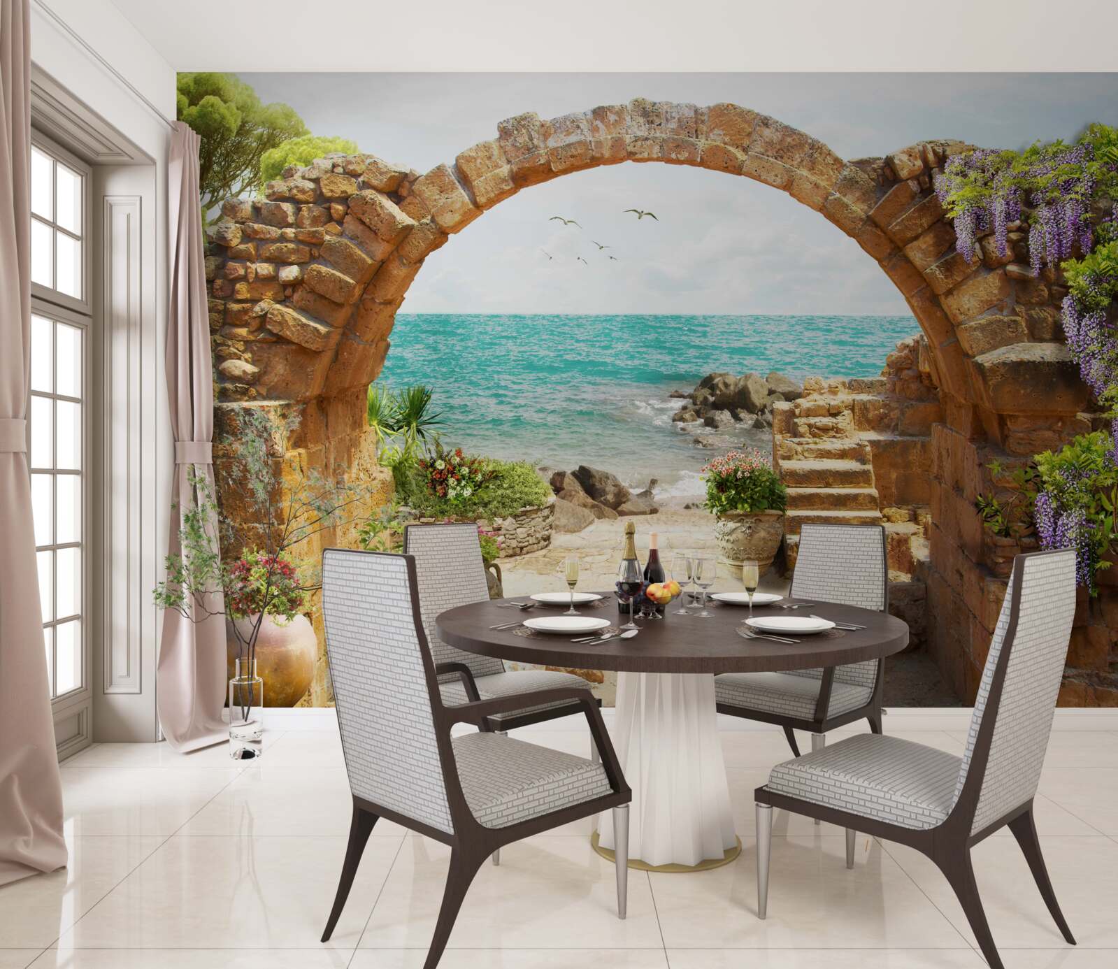 Фотошпалери старовинна арка з каменю