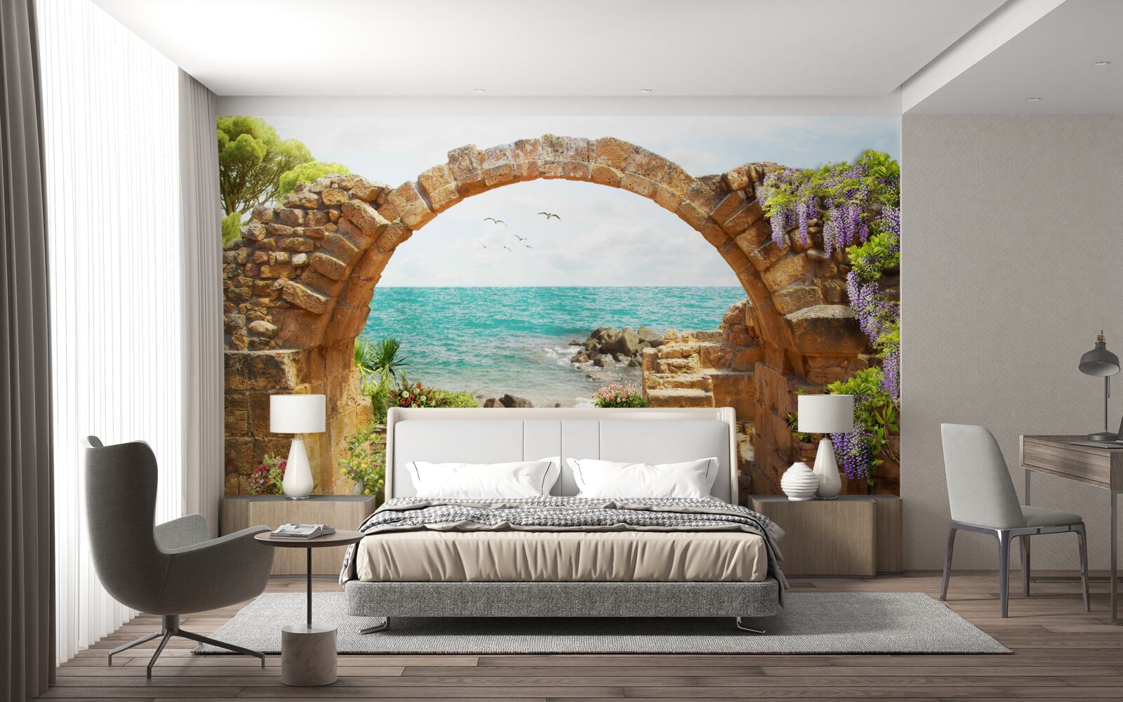 Фотошпалери старовинна арка з каменю