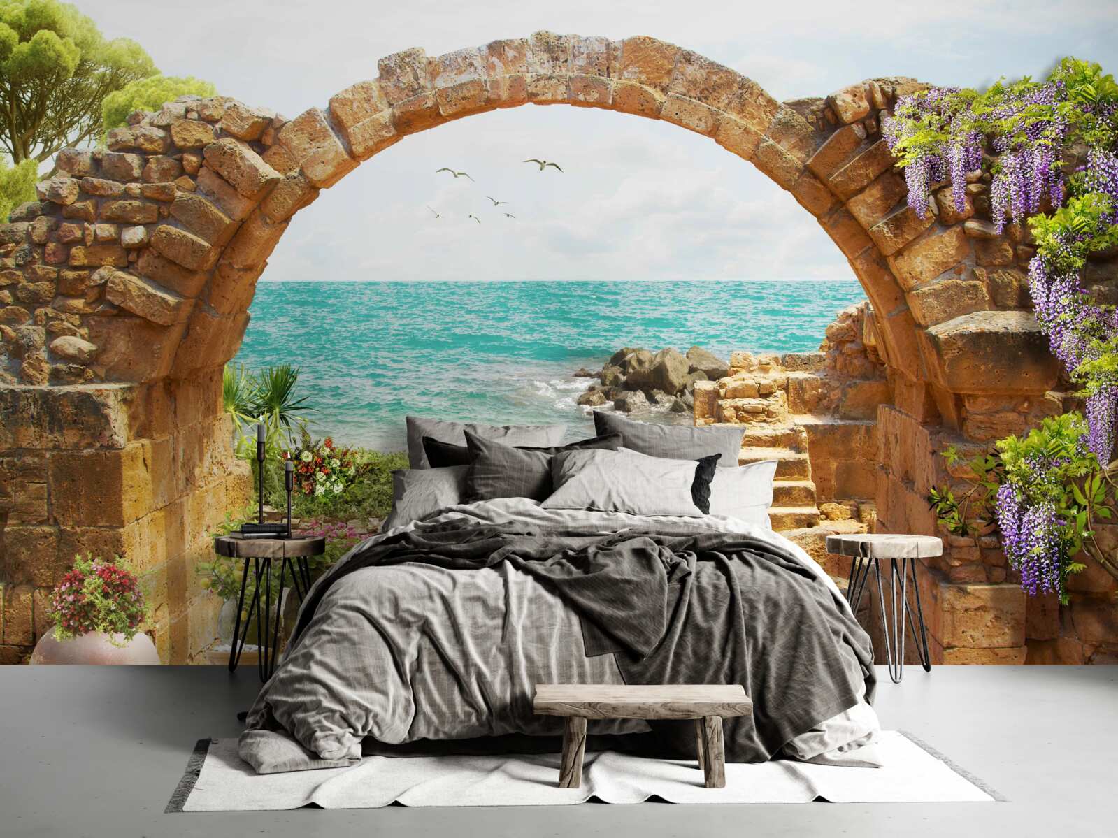 Фотошпалери старовинна арка з каменю