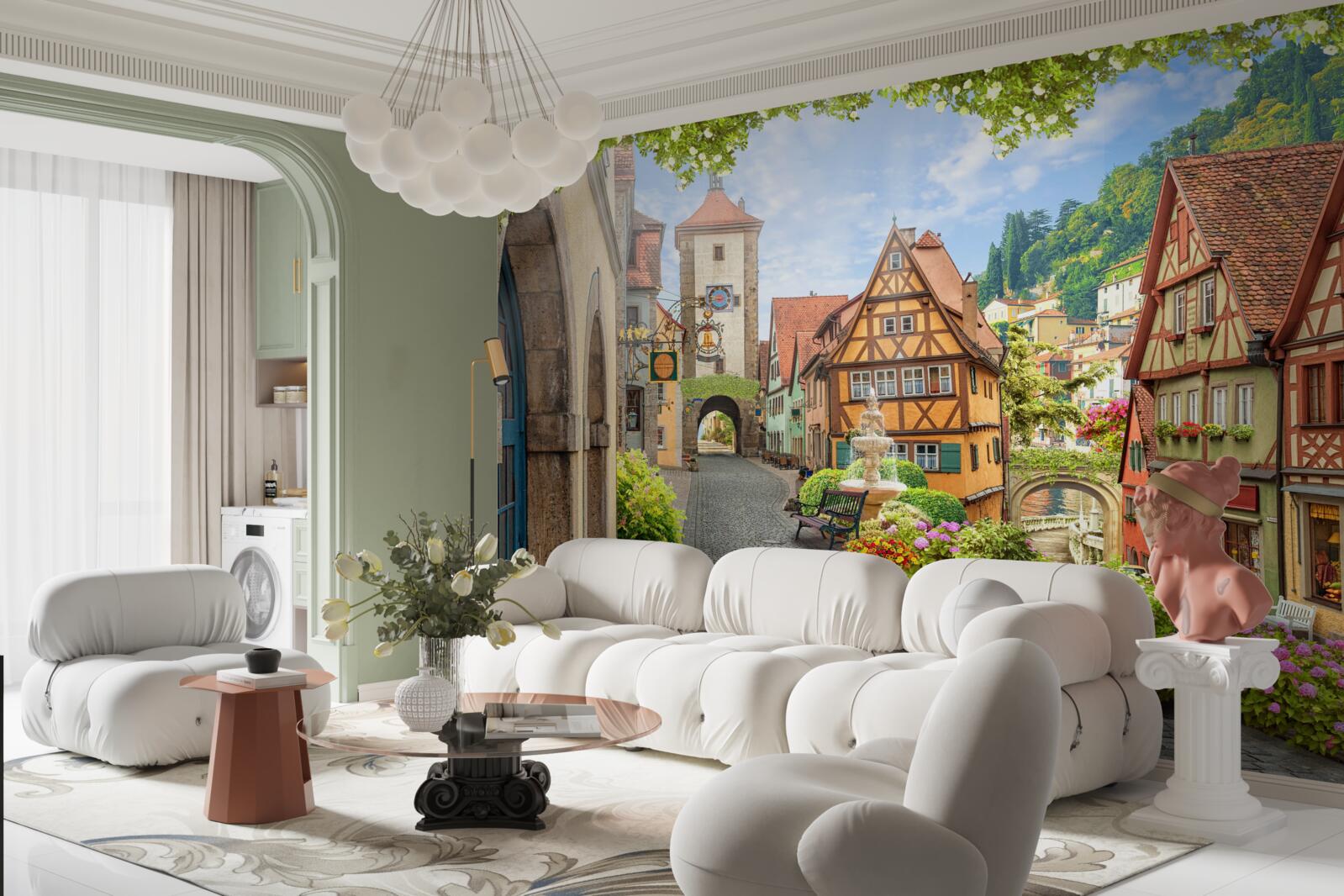 Фотошпалери дивовижне місто з історією